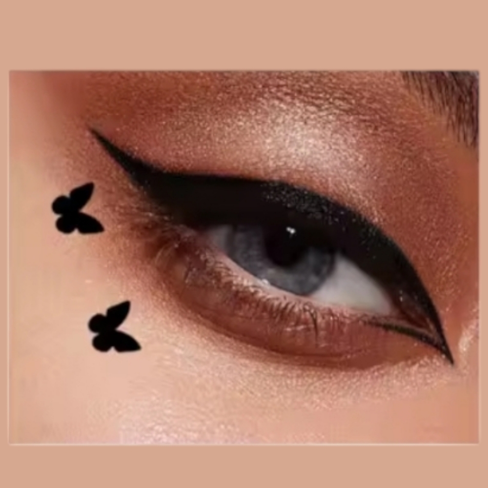 Butterfly Stamp Black Dual-Ended Eyeliner